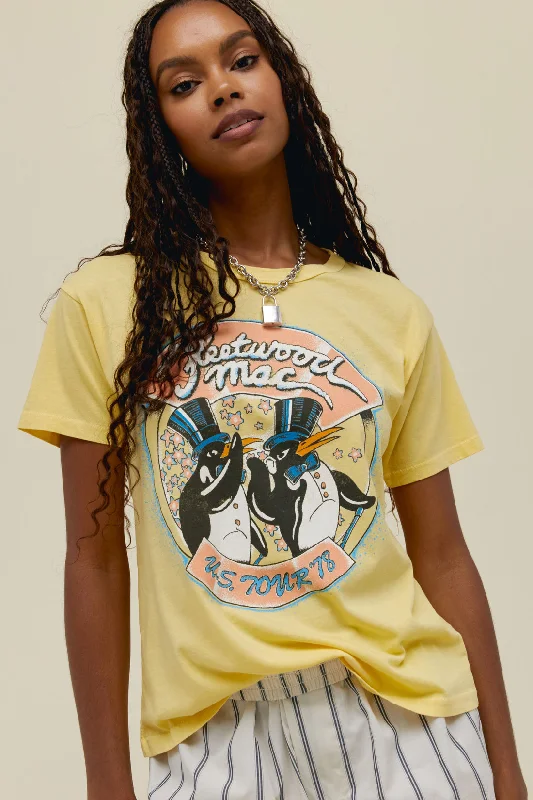 Daydreamer LA Fleetwood Mac Us '78 Ringer Tee in Yellow Bloom