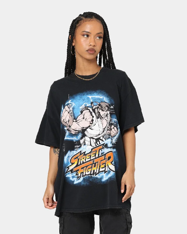 Goat Crew X Street Fighter Ryu Vintage T-Shirt Black Wash