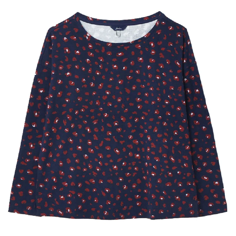 Joules Ladies Marina Print Dropped Shoulder Jersey Top