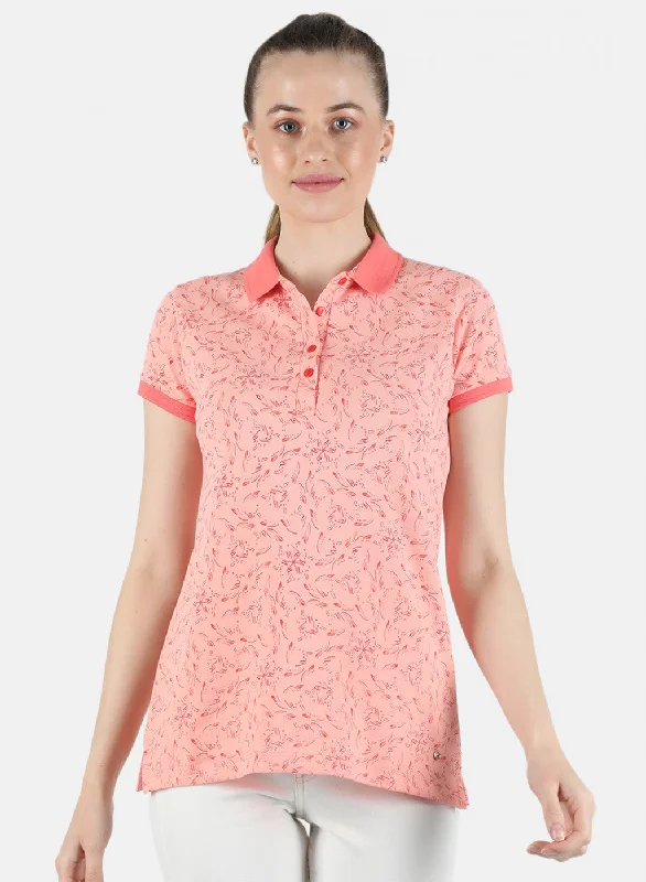 Women Pink Printed T-Shirt