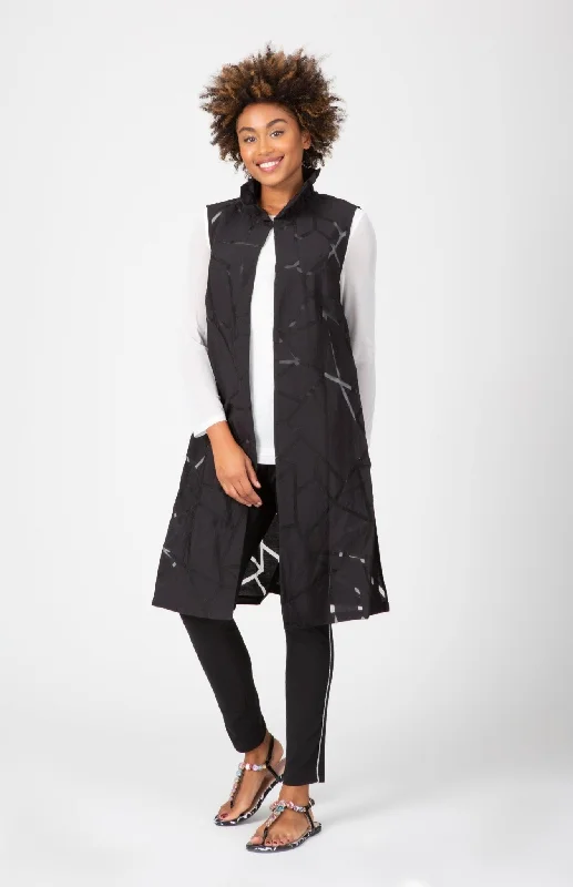 Octagon Pattern Long Vest