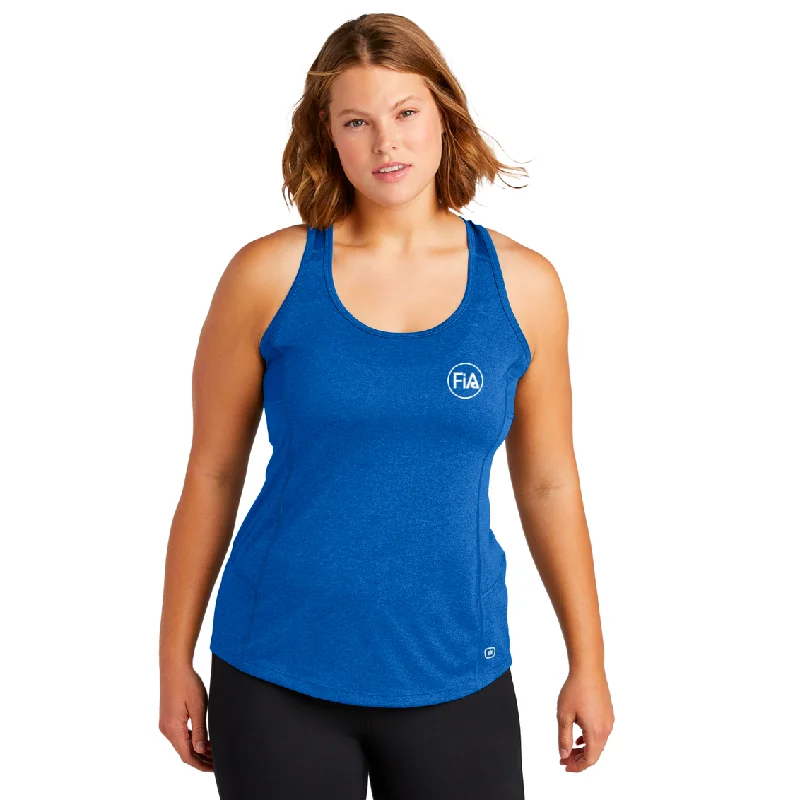 LOE322 OGIO ENDURANCE Ladies Racerback Pulse Tank - Electric Blue