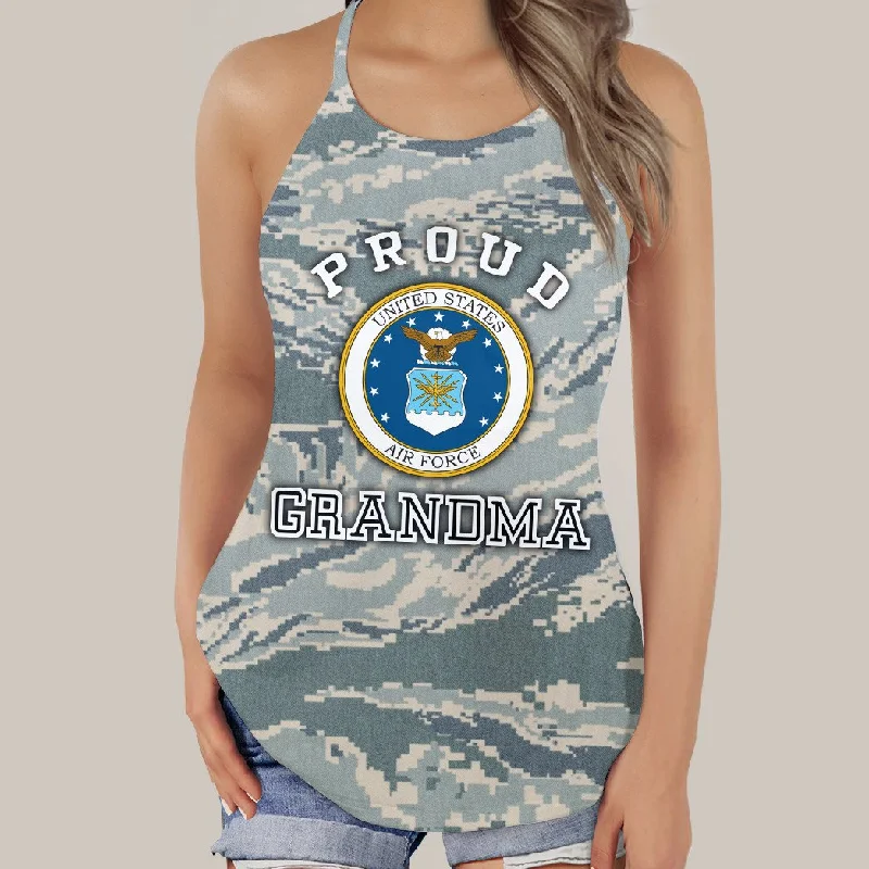 Gearhumans 3D US Air Force Custom Cross Tank Top