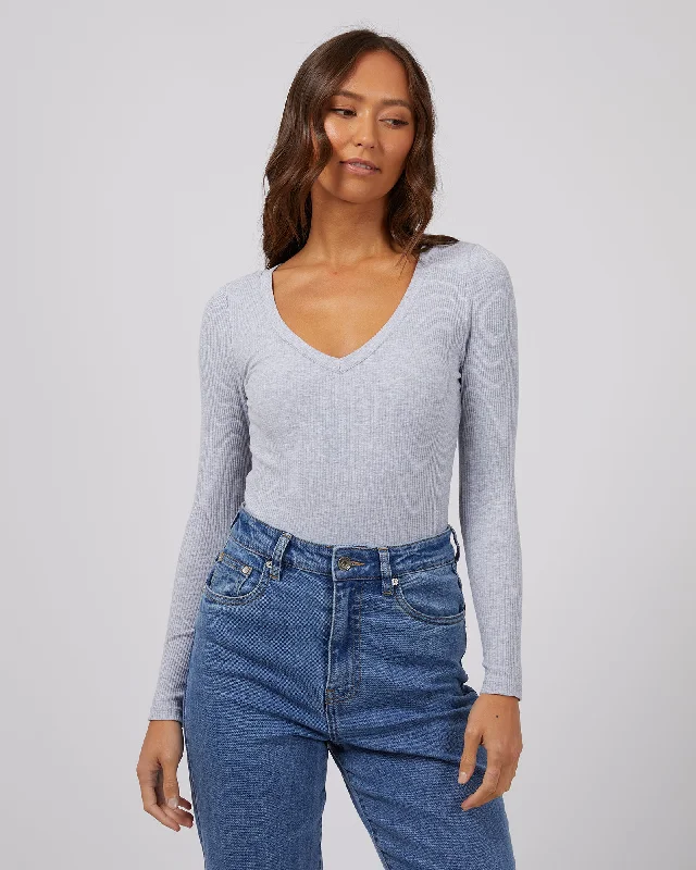 Lily Long Sleeve Grey Marle