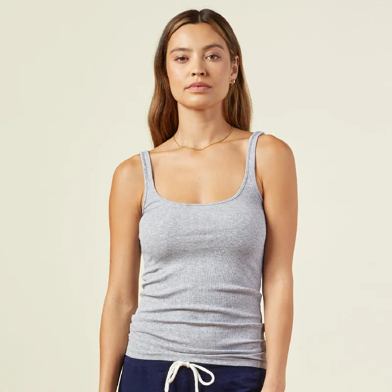 Supimafine Rib Scoop Neck Tank