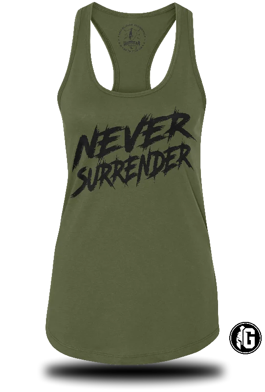 Never Surrender Ladies RacerBack Tank