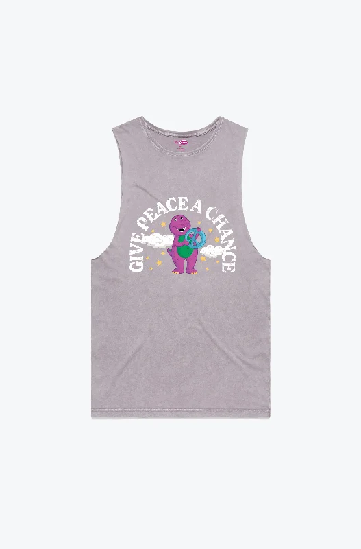 P/C x Barney Give Peace a Chance Muscle Tank - Purple