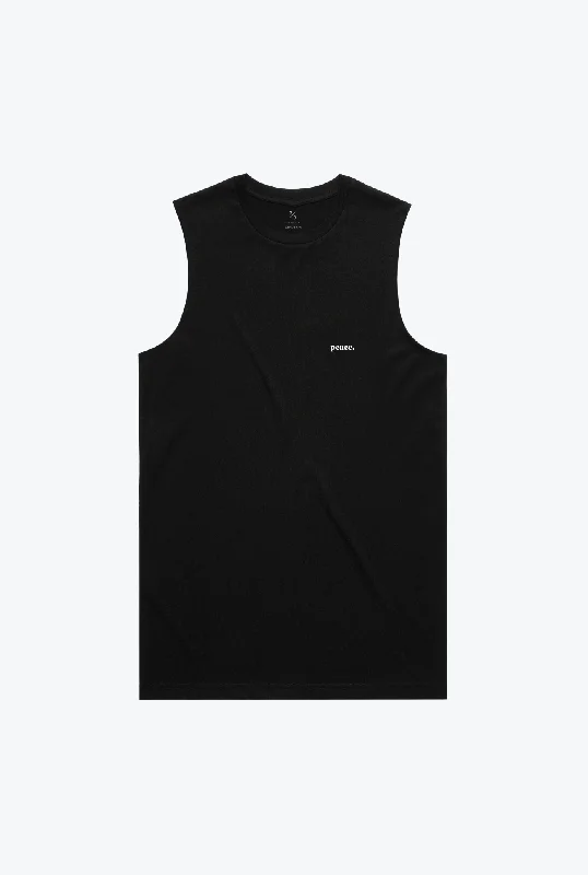 Peace Basics Muscle Tank - Black