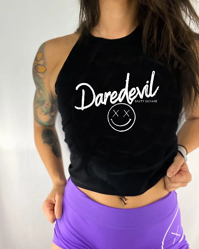 Salty Savage Ladies "Daredevil" Flowy Racerback Crop Tank