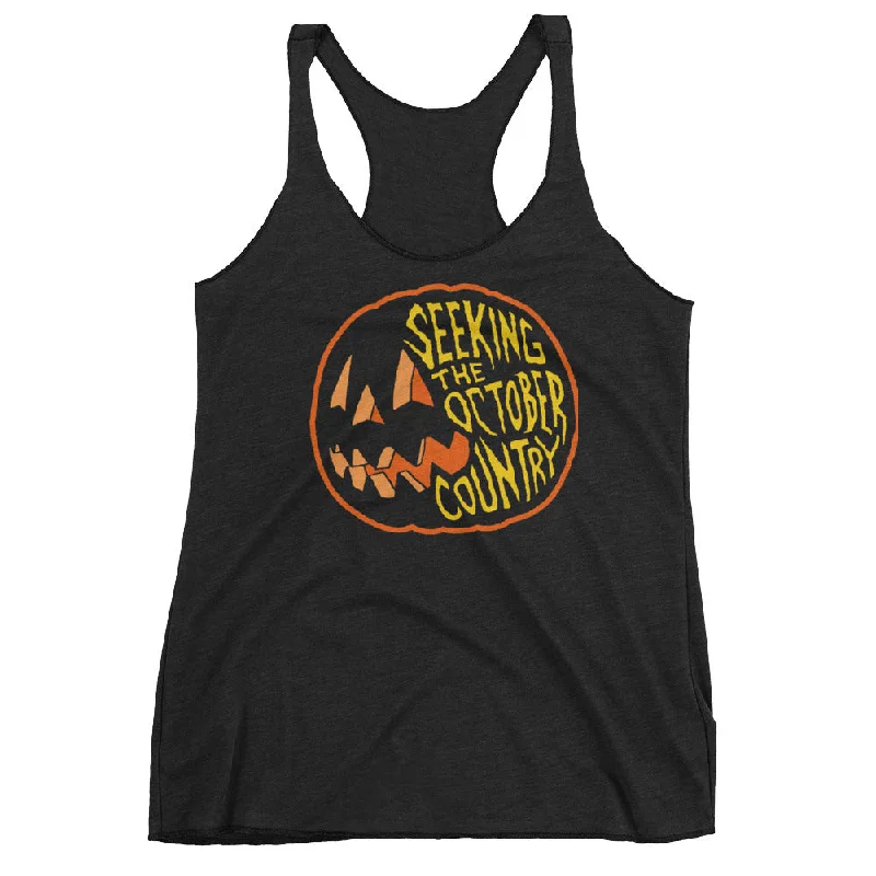 Seeking the October Country Pumpkin Women's Racerback Tank