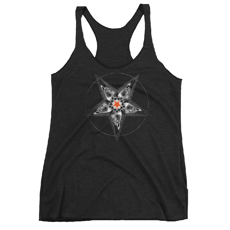 SINISTER SKULLS - Corvus Pentacle Women's Racerback Tank