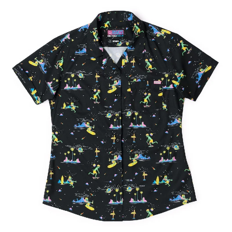 ‘90s Retro Pack "Space Beach" – Women's KUNUFLEX Short Sleeve Shirt