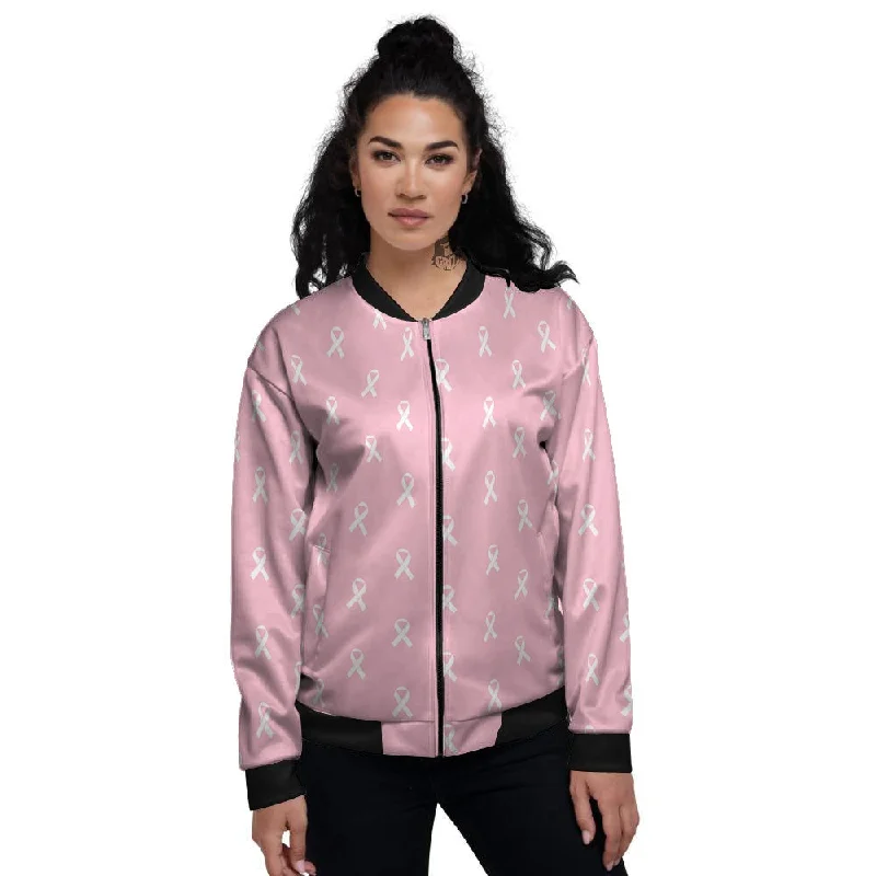 Breast Cancer Pink Pink Pattern Women's Bomber Jacket