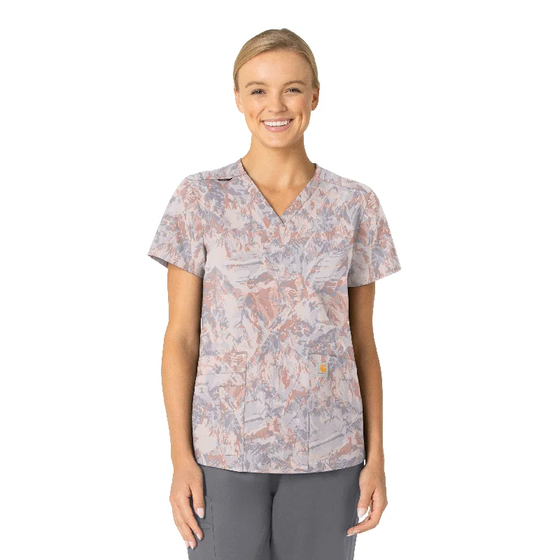 Carhartt Prints VNeck Print Scrub Top (C13414)