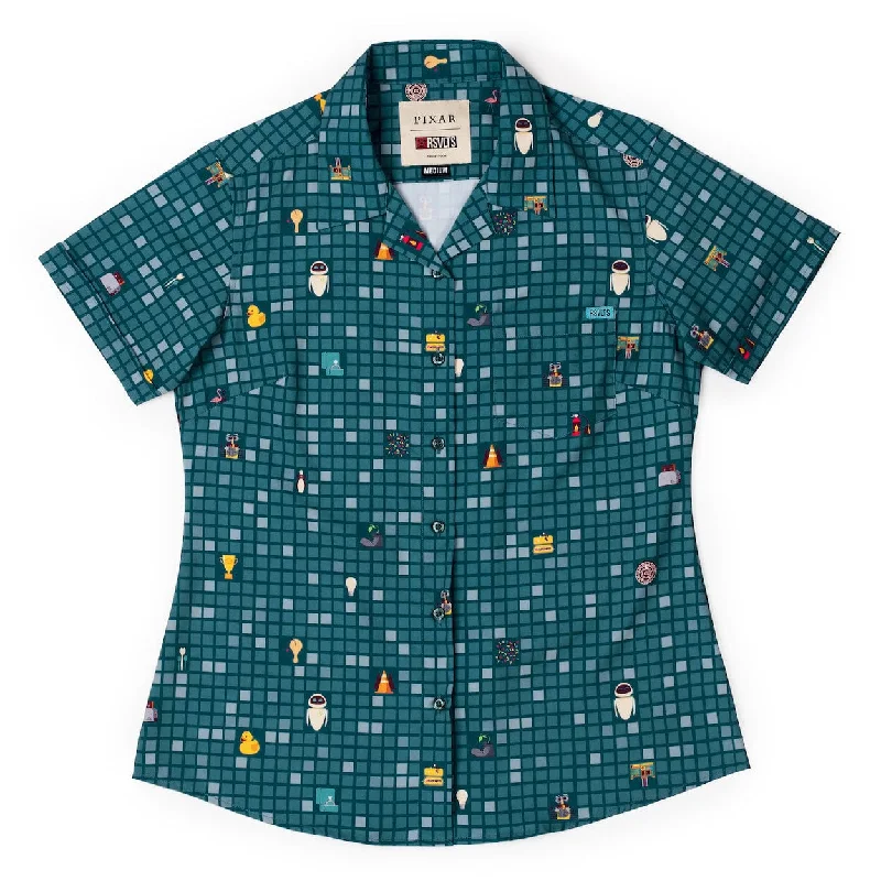 Disney and Pixar WALL-E “Treasure Trash” – Women's KUNUFLEX Short Sleeve Shirt