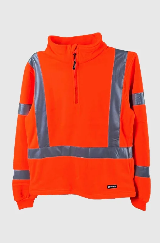 Hi-Vis 1/4 Zip Jumper Orange