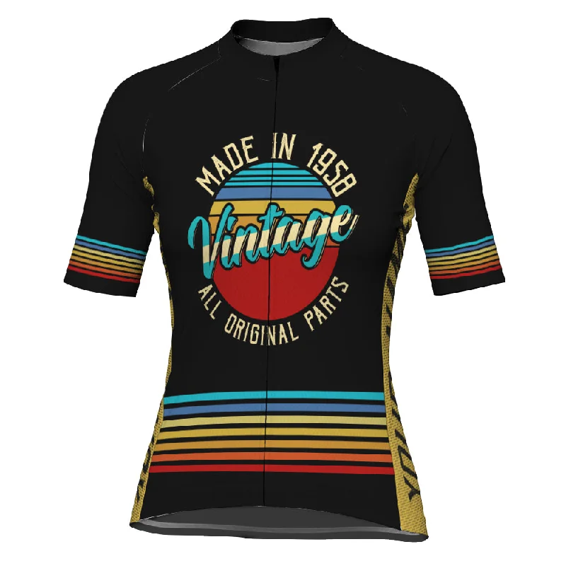 Personalized Vintage Short Sleeve Cycling Jersey for Women