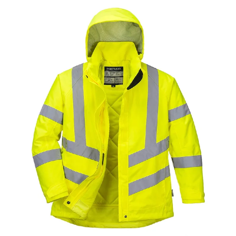 Portwest LW74 Series Class 3 Ladies Hi Vis Waterproof Winter Jacket