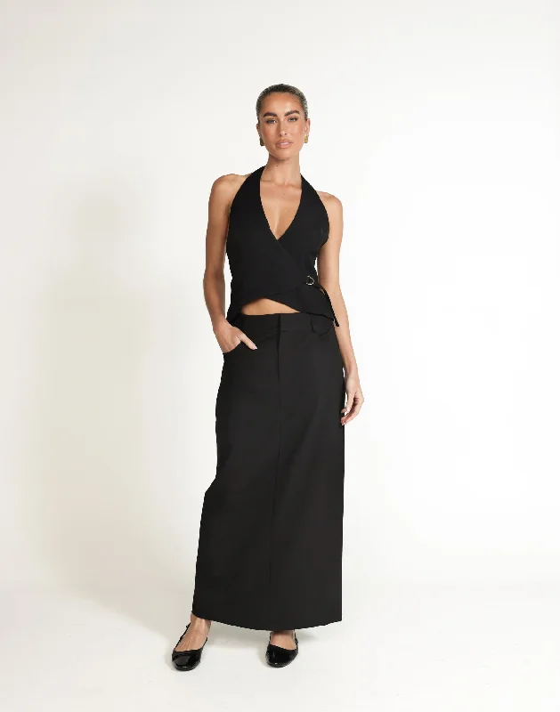 Salome Maxi Skirt (Black)