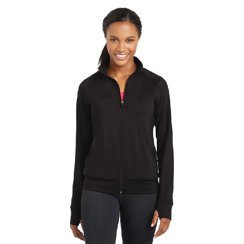 Sport-Tek LST885 Women's Poly Spandex Full Zip Jacket with Thumbholes