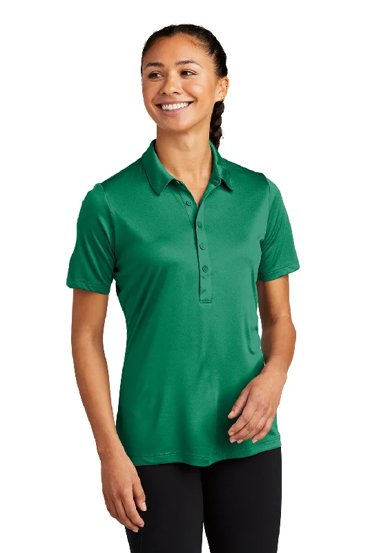 Sport-Tek Womens Moisture Wicking Short Sleeve Polo Shirt - Kelly Green