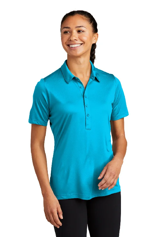 Sport-Tek Womens Moisture Wicking Short Sleeve Polo Shirt - Sapphire Blue