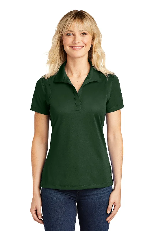 Sport-Tek Womens Sport-Wick Moisture Wicking Short Sleeve Polo Shirt - Forest Green