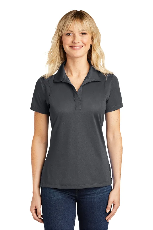 Sport-Tek Womens Sport-Wick Moisture Wicking Short Sleeve Polo Shirt - Iron Grey