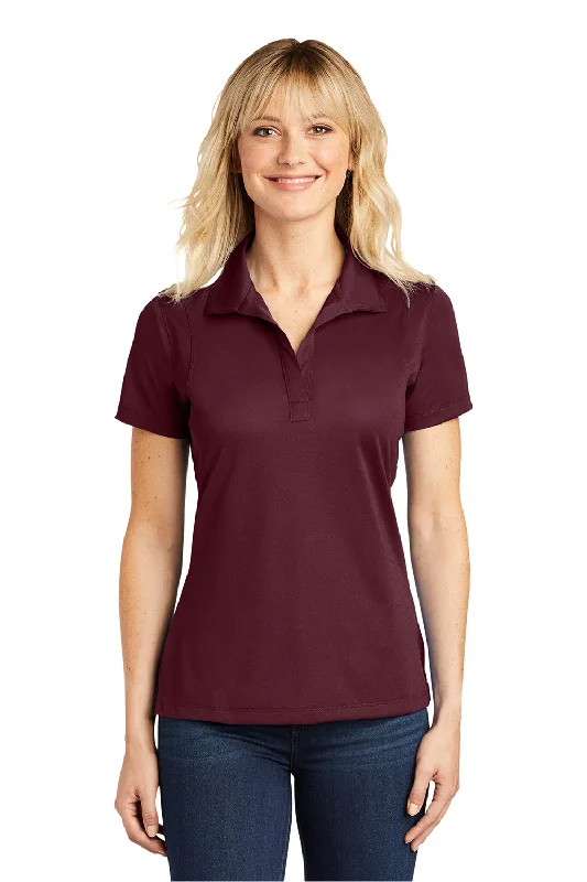 Sport-Tek Womens Sport-Wick Moisture Wicking Short Sleeve Polo Shirt - Maroon