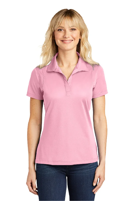 Sport-Tek Womens Sport-Wick Moisture Wicking Short Sleeve Polo Shirt - Light Pink