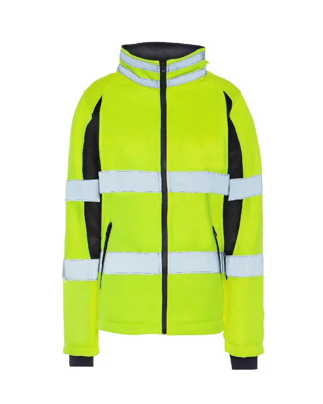 UHV668 HiVis Women's Full Zip Soft Shell Jacket