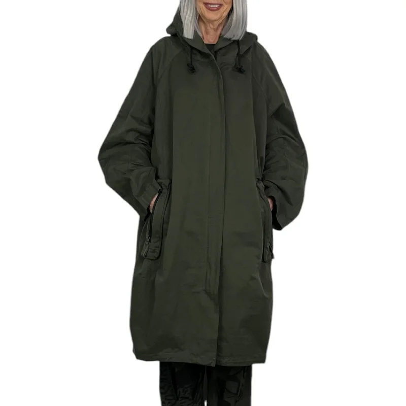 HEAVY COTTON HOODED COAT