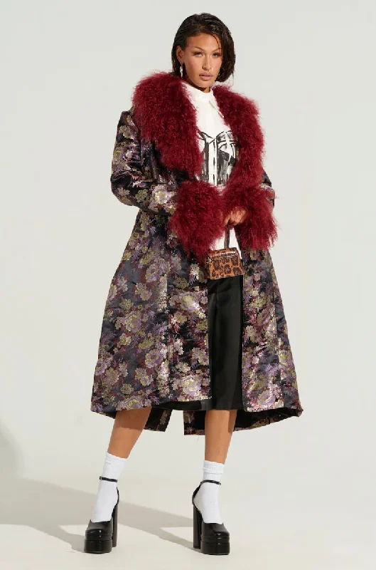 COSMO BROCADE TRENCH