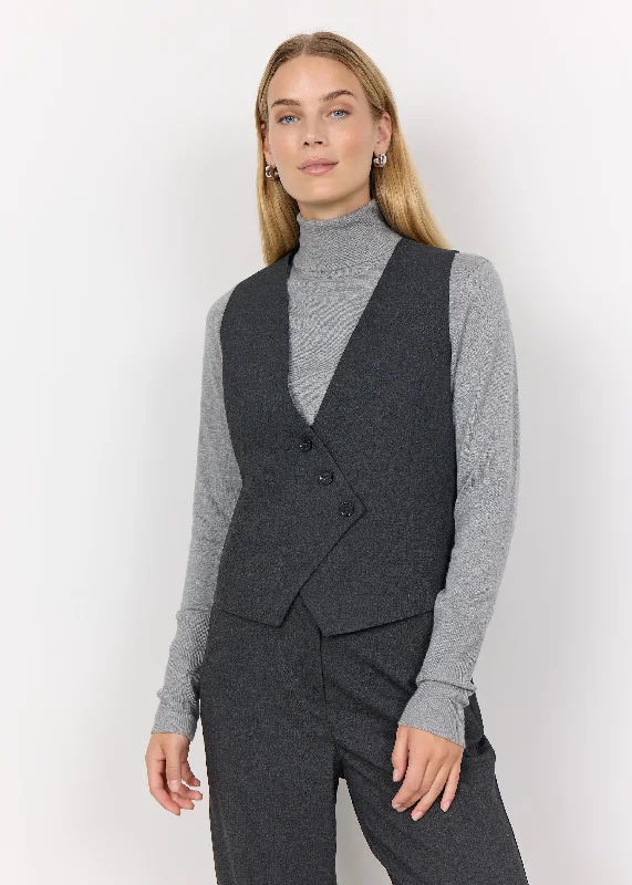 Frankie 4 Waistcoat in Dark Grey