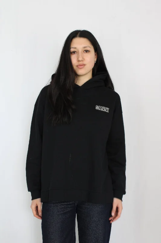 Ganni - Text Logo Hoodie