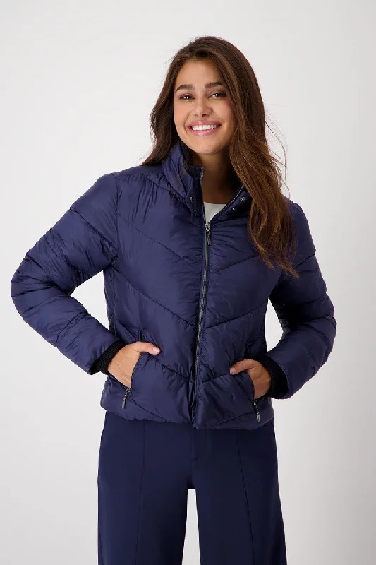 Jacket Quilted 807328MNR in Midnight by Monari