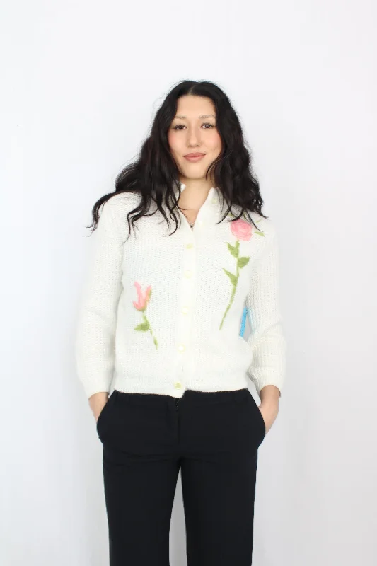 Bulky by Empire - Vintage Flower Knit Cardigan