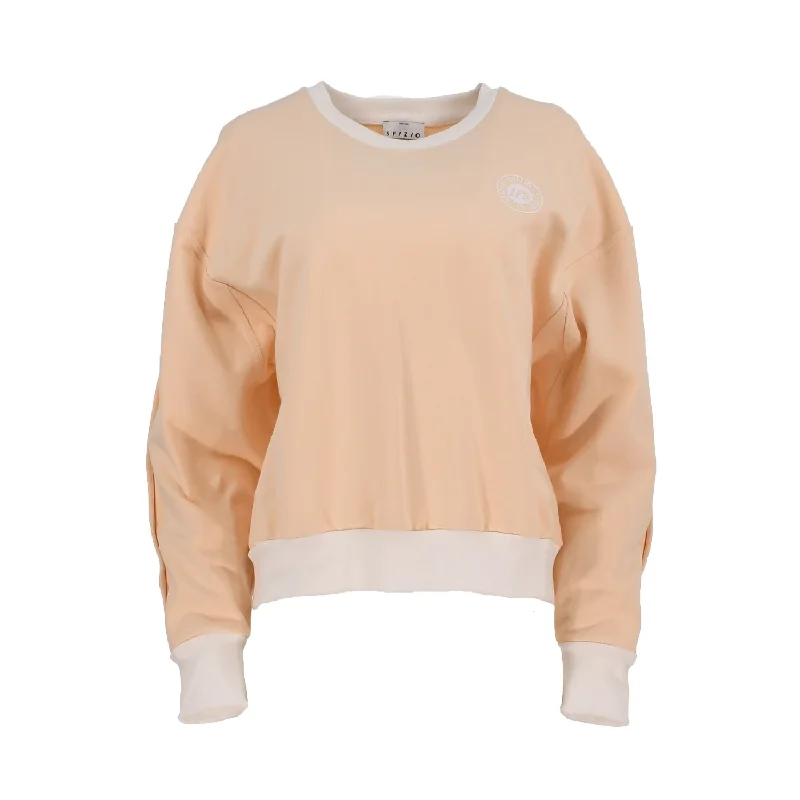 Sfizio Women's Beige Sporty Sweatshirt