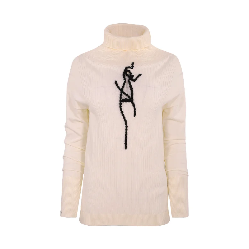 Oblique Women's White Sweater