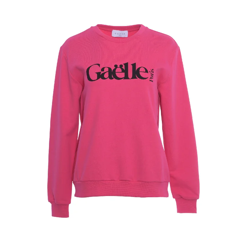 Gaelle Women's Fleece Fucsia Sweatshirt