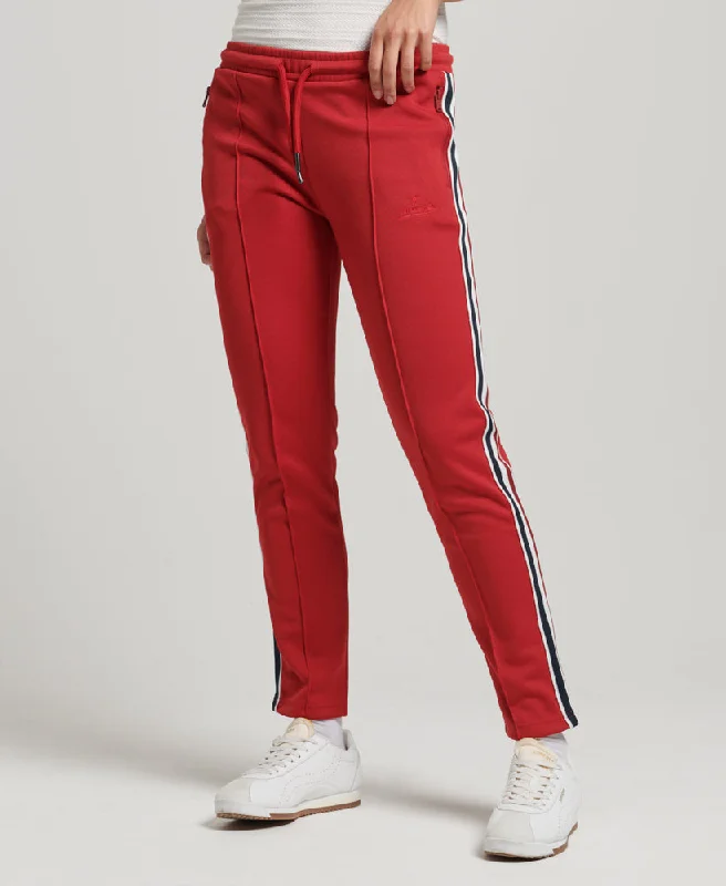 Vintage Tricot Track Pants | Red